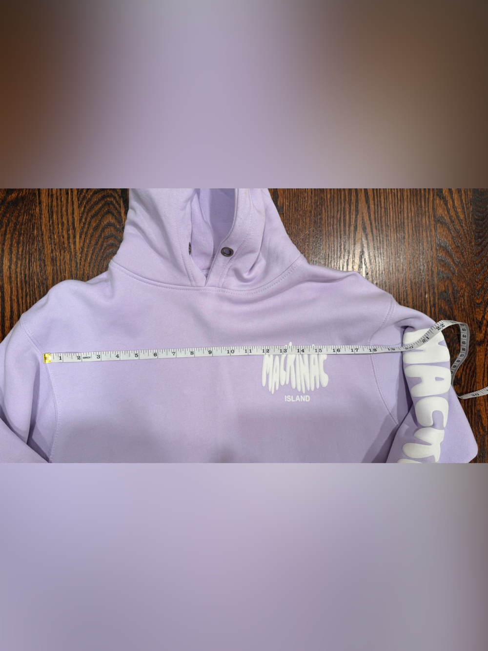 Mackinac Island Lavender Hooded Sweatshirt - Size S - Picture 4 of 7